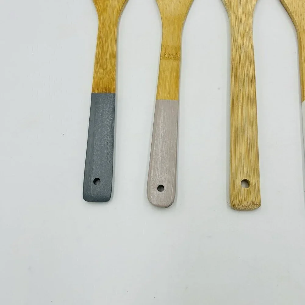 Lot of 6 Wooden Spoons Spatulas Country Farmhouse Cottage